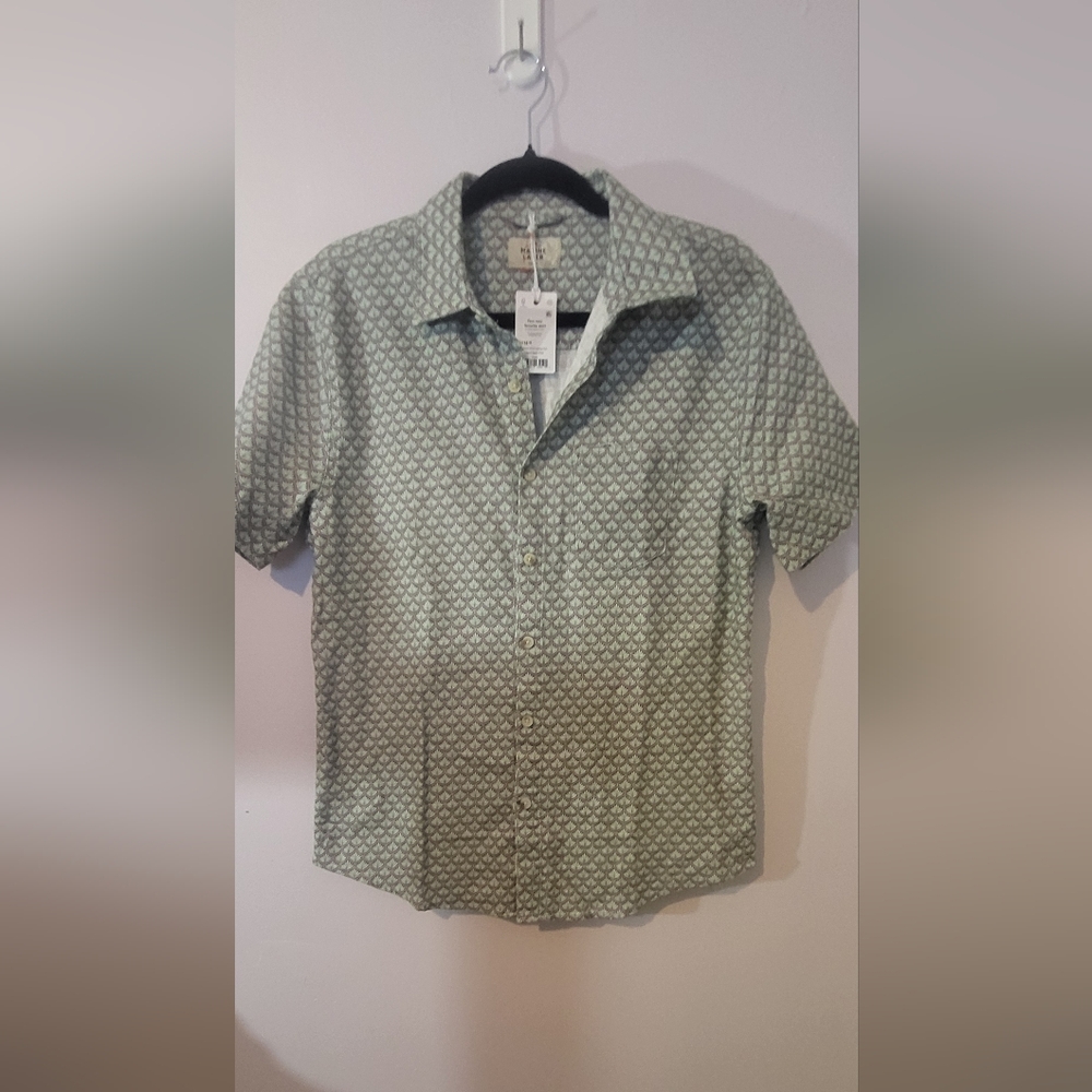 Marine Layer Agave Patterned Button Down Shirt